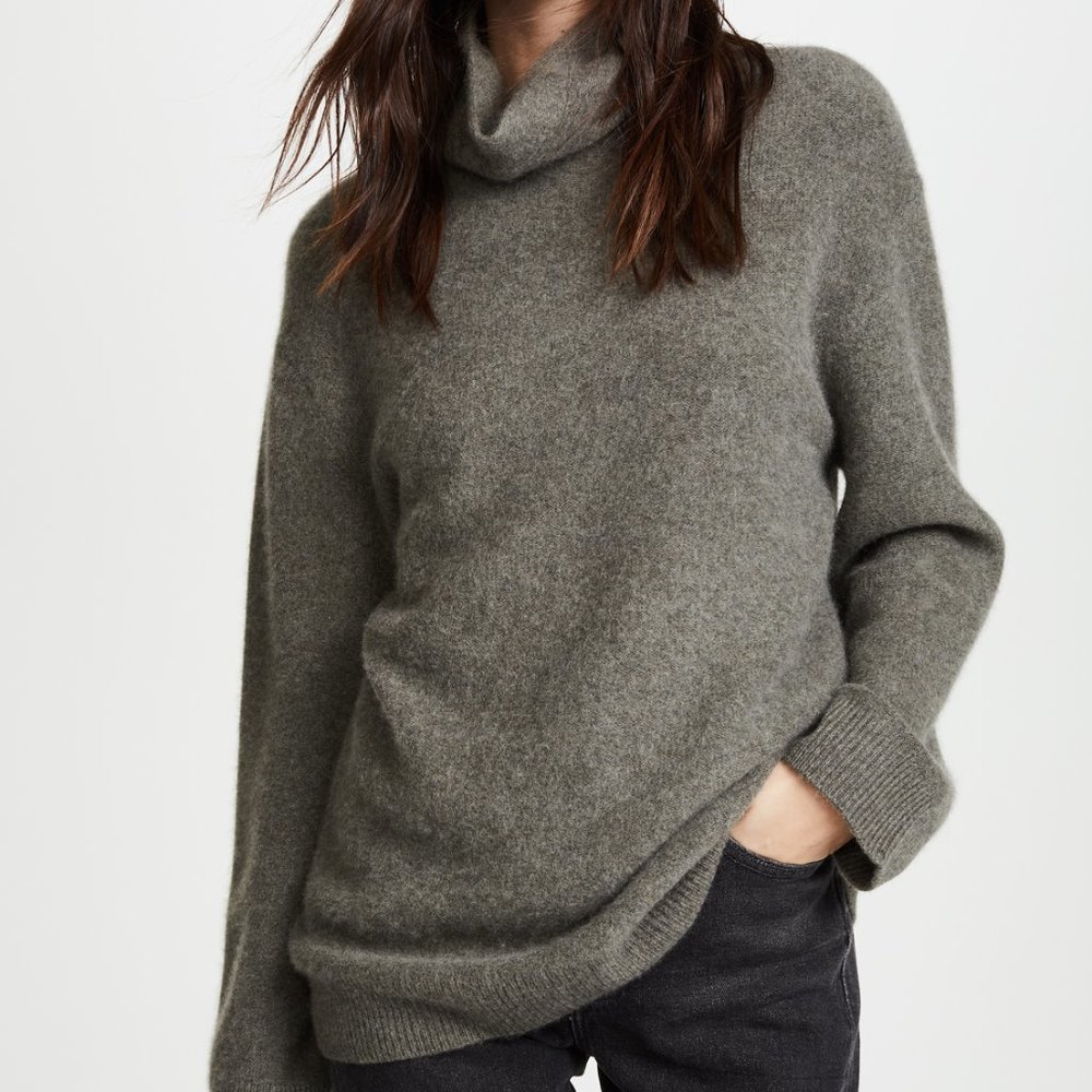 Vince Mock Neck Cashmere Sweater